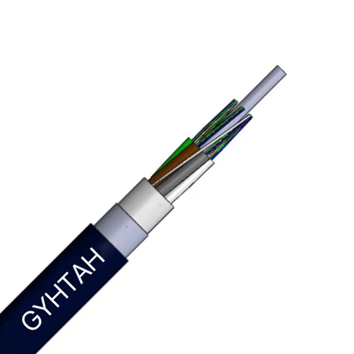 Semi Dry Aluminum Tape Bonded LSZH Sheath Optical Cable